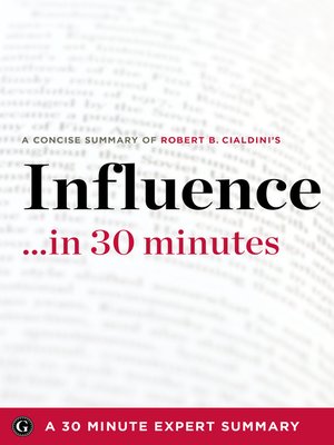 cover image of Influence by Robert B. Cialdini